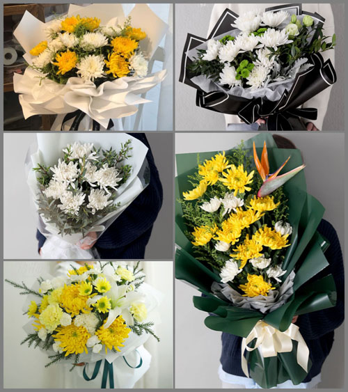 山东菏泽牡丹区马岭岗镇三教堂村白事花束代送